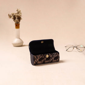 Embossed Leather Flap Kalamkari Spectacle Case by Asalkaar 67