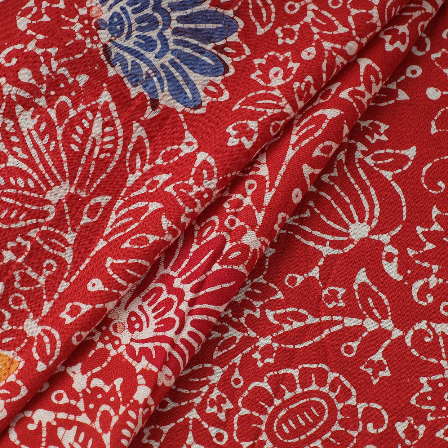 Red - Exclusive Indonesian Style Batik Printed Cotton Fabric 26