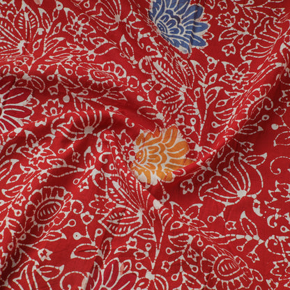 Red - Exclusive Indonesian Style Batik Printed Cotton Fabric 26