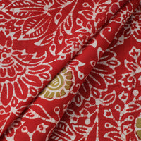 Red - Exclusive Indonesian Style Batik Printed Cotton Fabric 27