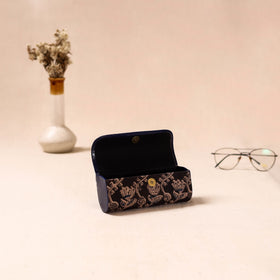Embossed Leather Flap Kalamkari Spectacle Case by Asalkaar 70