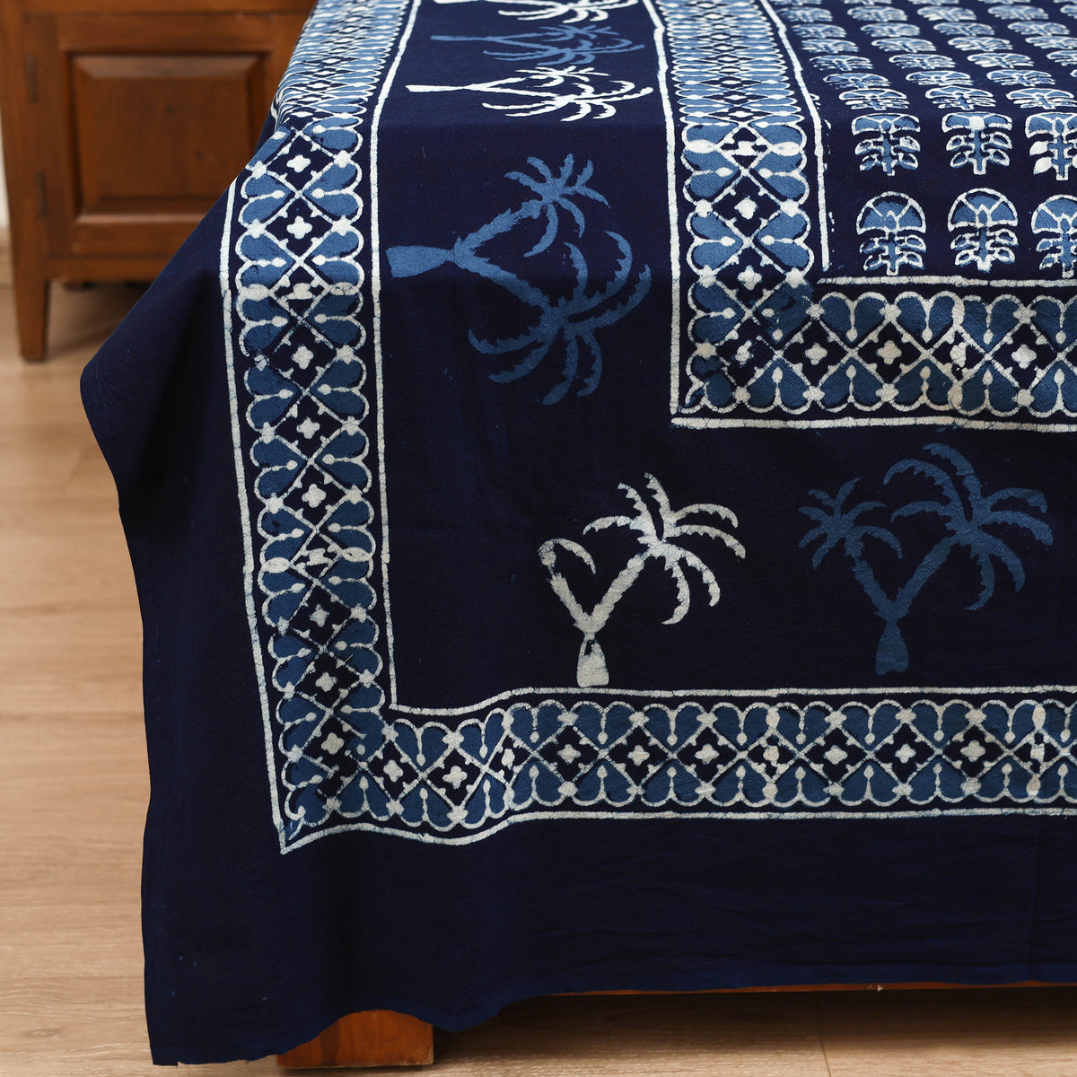 Pipad Hand Block Print Double Bedsheet with 2 Pillow Cover Set (108 x 90 in) 36