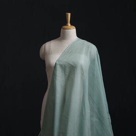 Green - Plain Kota Doria Cotton Fabric 02