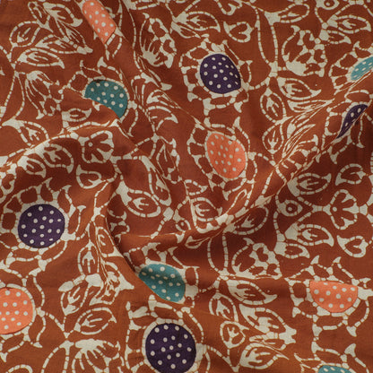 Brown - Exclusive Indonesian Style Batik Printed Cotton Fabric 24