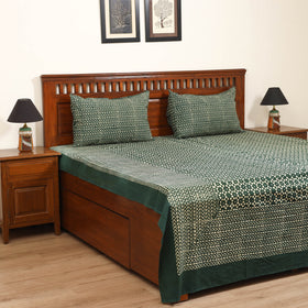 Pipad Hand Block Print Double Bedsheet with 2 Pillow Cover Set (108 x 90 in) 38