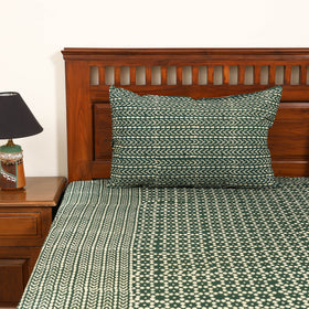 Pipad Hand Block Print Double Bedsheet with 2 Pillow Cover Set (108 x 90 in) 38
