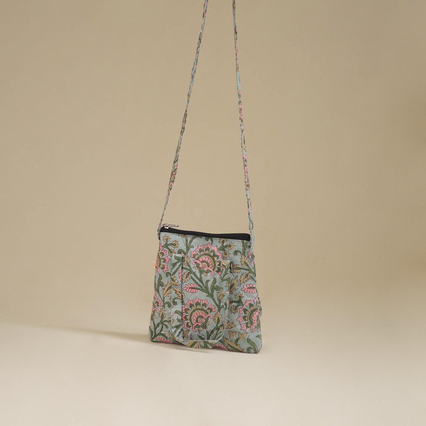 Handcrafted Quilted Sling Bag 83