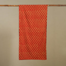 Red - pipad cotton stole 16 - handcrafted