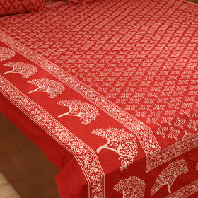 Pipad Hand Block Print Double Bedsheet with 2 Pillow Cover Set (108 x 90 in) 39
