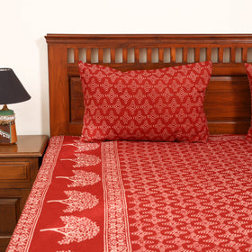 Pipad Hand Block Print Double Bedsheet with 2 Pillow Cover Set (108 x 90 in) 39