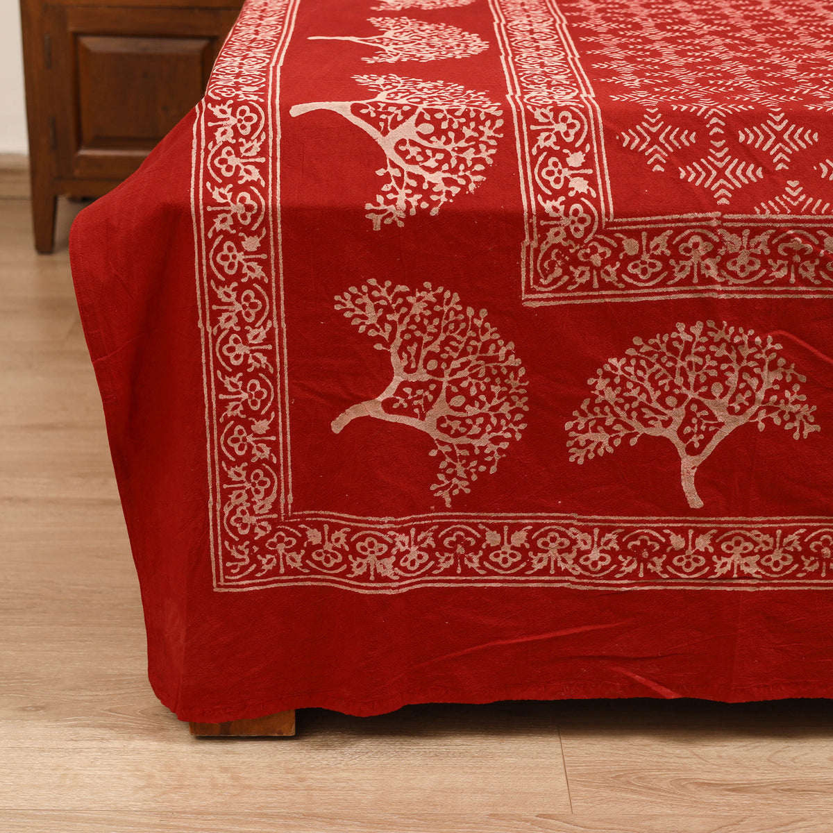 Pipad Hand Block Print Double Bedsheet with 2 Pillow Cover Set (108 x 90 in) 39