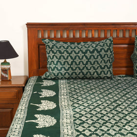 Pipad Hand Block Print Double Bedsheet with 2 Pillow Cover Set (108 x 90 in) 40