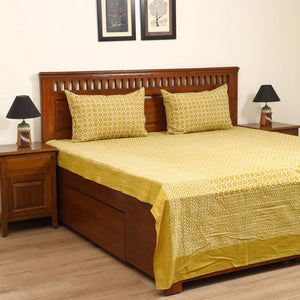 Pipad Hand Block Print Double Bedsheet with 2 Pillow Cover Set (108 x 90 in) 51