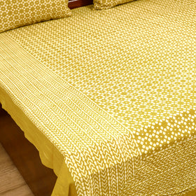 Pipad Hand Block Print Double Bedsheet with 2 Pillow Cover Set (108 x 90 in) 51
