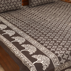 Pipad Hand Block Print Double Bedsheet with 2 Pillow Cover Set (108 x 90 in) 41