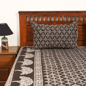 Pipad Hand Block Print Double Bedsheet with 2 Pillow Cover Set (108 x 90 in) 41