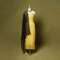 Yellow - 2pc cotton unstitched hand embroidery kota doria
