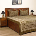 Pipad Hand Block Print Double Bedsheet with 2 Pillow Cover Set (108 x 90 in) 43
