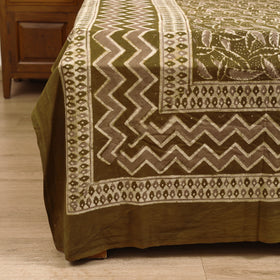Pipad Hand Block Print Double Bedsheet with 2 Pillow Cover Set (108 x 90 in) 43