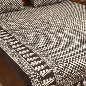 Pipad Hand Block Print Double Bedsheet with 2 Pillow Cover Set (108 x 90 in) 45