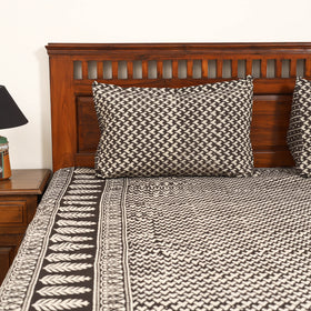 Pipad Hand Block Print Double Bedsheet with 2 Pillow Cover Set (108 x 90 in) 45