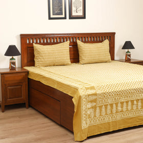 Pipad Hand Block Print Double Bedsheet with 2 Pillow Cover Set (108 x 90 in) 46