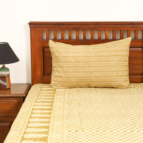 Pipad Hand Block Print Double Bedsheet with 2 Pillow Cover Set (108 x 90 in) 46