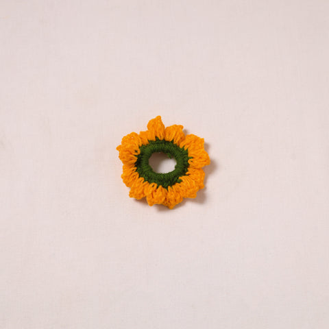 Orange - Handmade Crochet Hair Rubber Band/Scrunchie 27