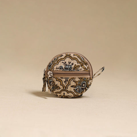 Handcrafted Quilted Ajrakh Block Printed Fabric Coin Pouch by Chhoti Si Asha 95