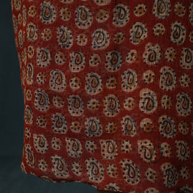 Pedana Kalamkari Block Print Kota Doria Cotton 2pc Unstitched Dress Material Kurta Set 01