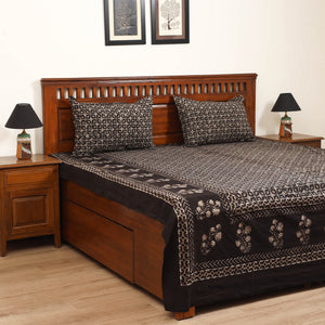 Pipad Hand Block Print Double Bedsheet with 2 Pillow Cover Set (108 x 90 in) 49