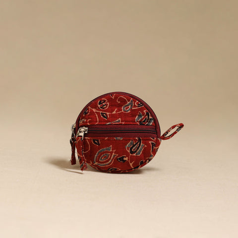 Handcrafted Quilted Ajrakh Block Printed Fabric Coin Pouch by Chhoti Si Asha 92