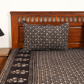 Pipad Hand Block Print Double Bedsheet with 2 Pillow Cover Set (108 x 90 in) 49