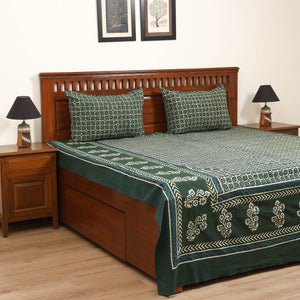 Pipad Hand Block Print Double Bedsheet with 2 Pillow Cover Set (108 x 90 in) 50
