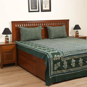 Pipad Hand Block Print Double Bedsheet with 2 Pillow Cover Set (108 x 90 in) 50