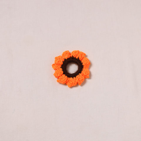 Orange - Handmade Crochet Hair Rubber Band/Scrunchie 32