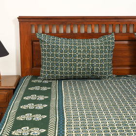 Pipad Hand Block Print Double Bedsheet with 2 Pillow Cover Set (108 x 90 in) 50