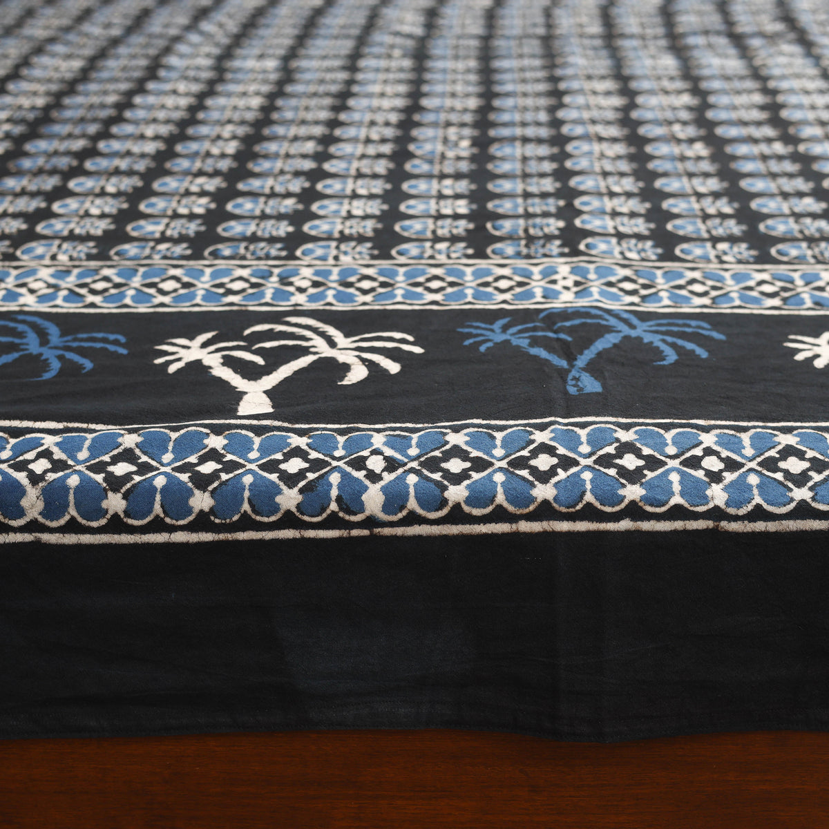 Pipad Hand Block Print Double Bedsheet with 2 Pillow Cover Set (108 x 90 in) 53