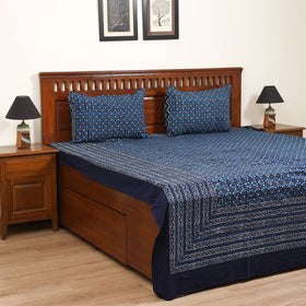 Pipad Hand Block Print Double Bedsheet with 2 Pillow Cover Set (108 x 90 in) 54