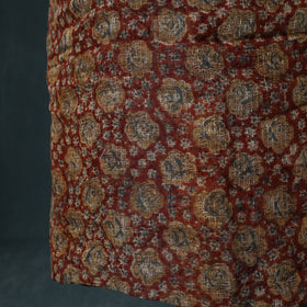 Pedana Kalamkari Block Print Kota Doria Cotton 2pc Unstitched Dress Material Kurta Set 04