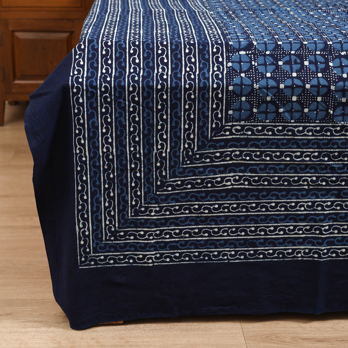 Pipad Hand Block Print Double Bedsheet with 2 Pillow Cover Set (108 x 90 in) 54