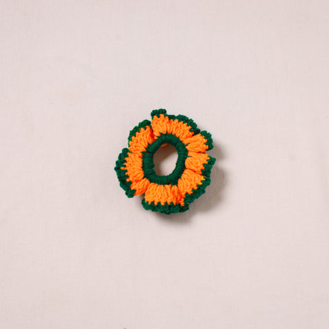 Orange - Handmade Crochet Hair Rubber Band/Scrunchie 38