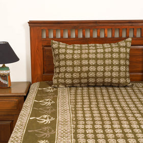Pipad Hand Block Print Double Bedsheet with 2 Pillow Cover Set (108 x 90 in) 55