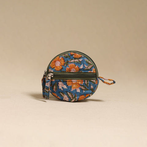 Handcrafted Quilted Sanganeri Block Printed Fabric Coin Pouch by Chhoti Si Asha 80