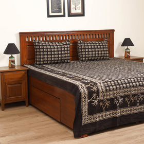 Pipad Hand Block Print Double Bedsheet with 2 Pillow Cover Set (108 x 90 in) 57