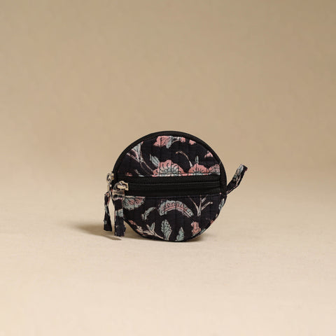 Handcrafted Quilted Sanganeri Block Printed Fabric Coin Pouch by Chhoti Si Asha 79