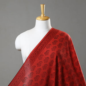 Red - Authentic Bagh Print Fabric from Madhya Pradesh 02