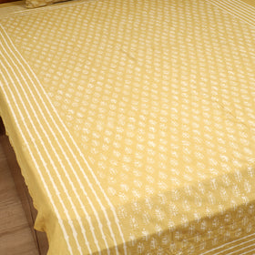 Pipad Hand Block Print Single Bedsheet with 1 Pillow Cover Set (90 x 60 in) 29