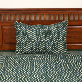 Pipad Hand Block Print Single Bedsheet with 1 Pillow Cover Set (90 x 60 in) 28