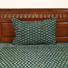 Pipad Hand Block Print Single Bedsheet with 1 Pillow Cover Set (90 x 60 in) 26